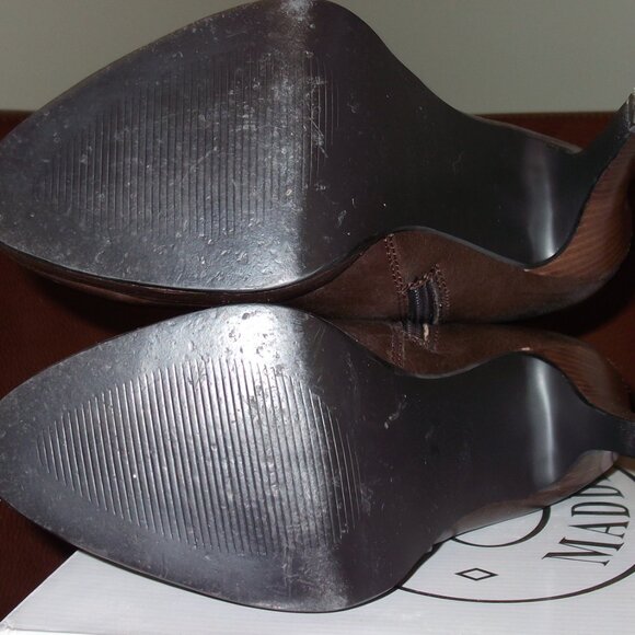 Steve Madden "Remedie" brown leather women's boots $160 size 7 1/2 M - Picture 7 of 13